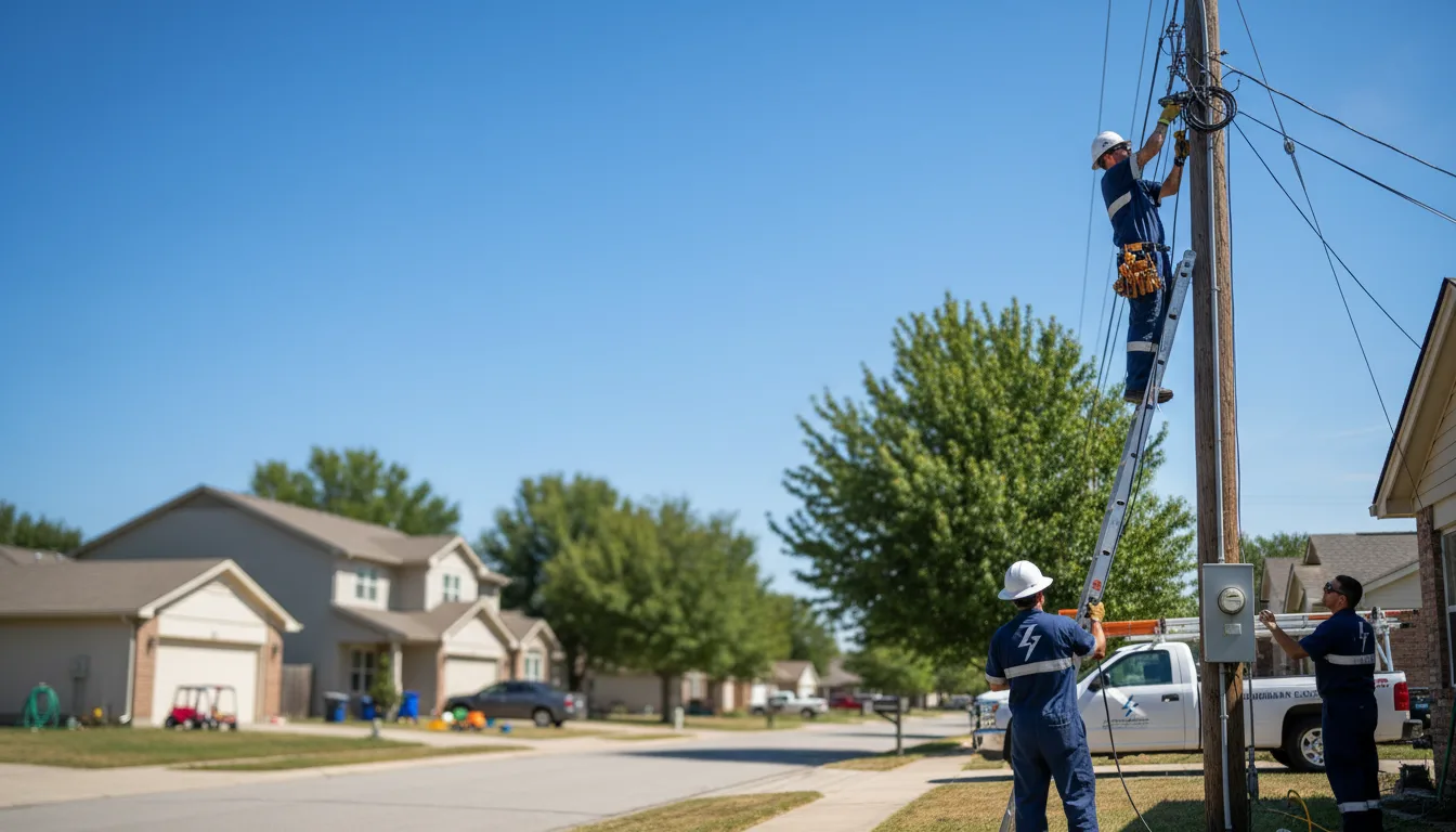 Residential electrician providing installation services in Danvers, MN